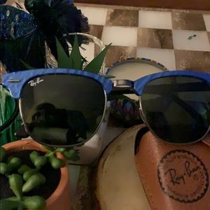 Vintage Rayban Blue Clubmaster Sunnies